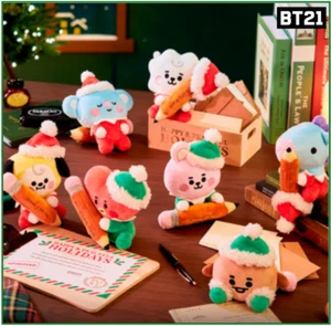 Mini Muñeca BTS BT21 Holiday SANTA Navidad Oficial Auténtica Línea Friends Track - Imagen 1 de 8