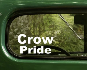 2 CROW INDIAN PRIDE STICKERs Native American Decal Car Laptop Truck Bumper - Picture 1 of 1