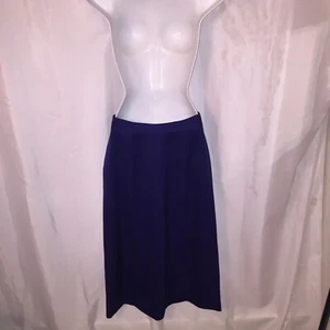 NWOT authentic CALVIN KLEIN COLLECTION royal purple light weight wool A-LINE SKI - Picture 1 of 11