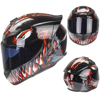 Casco de Motocicleta Carreras Casco Completo Abatible Moto Montar Casco Capacete Foto 1 de 4