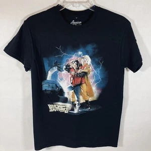 ⚡️Vintage Back To The Future Part 2 T-Shirt Size S Black American Classics - Picture 1 of 8