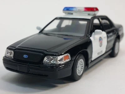 5" Kinsmart Ford Crown Victoria Police Interceptor 1:42 Diecast Model Toy Car - Image 1 of 4