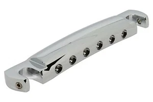 Lightweight Locking Aluminum Tailpiece for Gibson Guitars - Chrome - Picture 1 of 4