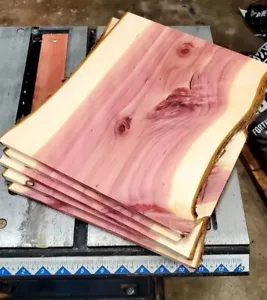 Paquete de proyecto de tableros de borde vivo de cedro rojo oriental de 5 planos lisos ENVÍO PRIORITARIO - Imagen 1 de 3