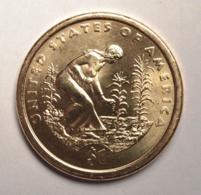 Dólar Sacagawea 2009-P sin circular del rollo original Foto 1 de 2