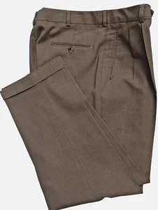 SLATES LEVI STRAUSS &Co. CLASSIC FIT WOOL BLEND PLEATED FRONT PANTS size W33xL30 - Picture 1 of 11