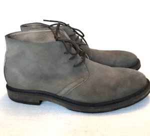 NORDSTROM Herren Chukka Stiefel Grau Wildleder Knöchel Größe 11,5 M Schnürung Preppy Leder - Bild 1 von 7