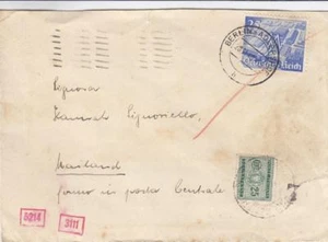 1940, Berlín, Alemania a Italia, franqueo debido, censurado, ver observación (C2650) - Imagen 1 de 1
