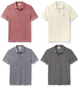Mens Lacoste Caviar Piqué Polo T-Shirt Slim Fit Cotton Short Sleeve Shirt New - Picture 1 of 15