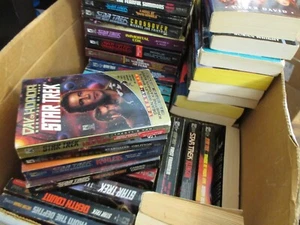 Star Trek Lot - TV Guides, Cards, & 58 Paperback Books - Picture 1 of 16