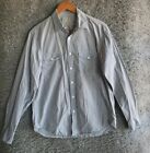 J. Crew Long Sleeve Button Shirt Gray size Medium 