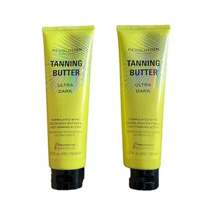 2 Brand New Revolution Tanning Butter Ultra Dark 5.07 Oz/150 ml- New Lot Of 2 - Picture 1 of 2