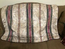 Croscill Townhouse King Pillow Sham 37 x 21 Quilted Gold Burgundy Green