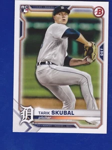ROOKIE Low Start Bid 2021 Topps Baseball #11 TARIK SKUBAL CY YOUNG WINNER Tigers - Picture 1 of 2