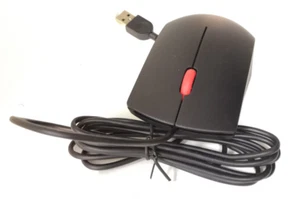4 x Original Lenovo Maus schwarz 00PH133 USB Kabel Optisch Beidhändig 1000 DPI - Bild 1 von 7