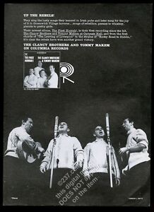 1964 The Clancy Brothers photo The First Hurrah album release vintage print ad