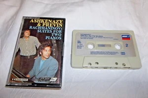 ASHKENAZY & PREVIN RACHMANINOV Suites for two pianos LONDON ffrr Cassette tape - Picture 1 of 2