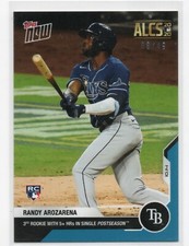 2020 Topps Now Postseason Blue Randy Arozarena RC /49 Tampa Bay Rays