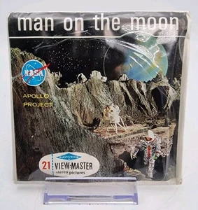 Vintage View Master Man On The Moon NASA B658 Reels 1964 STILL SEALED - Bild 1 von 4