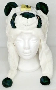 Mütze Tier Winter flauschig Plüsch warm Ohrenschützer Panda Kuh Hahn Löwe Tiger Neu mit Etikett - Bild 1 von 38