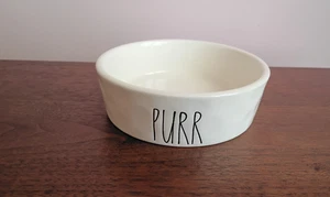 Rae Dunn PURR kleine Katze Kätzchen Haustier Napf Schale Katzenfutter Wasser von Magenta 5" - Bild 1 von 4