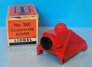 CB35: Lionel No. 260 Illuminated Bumper w/ Box – O Gauge – Excellent Shape - Picture 1 of 6