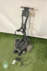 Used Stewart Golf Electronic Push Cart With Remote Control 18 Hole Battery - Picture 1 of 12