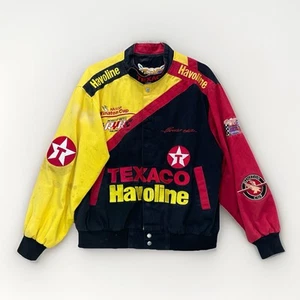 VTG 90s Jeff Hamilton Texaco Racing Jacket Medium Limited Edition Distressed - Picture 1 of 14