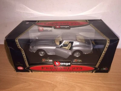 Bburago Burago 1:24 FERRARI 275 GTB 4 GRIGIA 1966 in Metallo Cod. 0511 MIB - Immagine 1 di 4