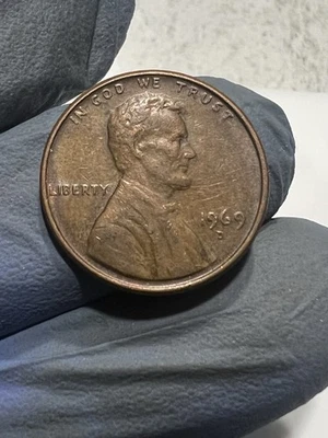 1969 D Penny No FG And Floating Roof Error - Image 1 of 4
