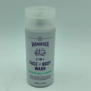 DSC WANDERER 2 en 1 lavado facial y corporal despertar menta y madera de cedro ~ 10 oz ~ NUEVO - Imagen 1 de 8