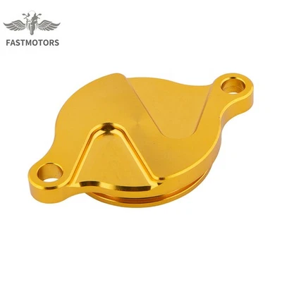Oil Filter Cover Cap Aluminum For Suzuki RMZ250 RMZ450 RMX450Z 2010-2017 Yellow Foto 1 de 4
