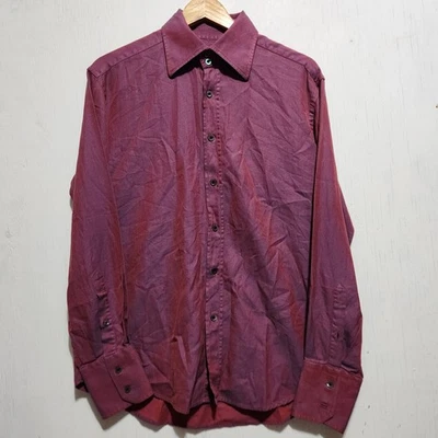 Gucci Shirt Men's 39/15.5 Red Long Sleeve Button Up - Image 1 of 4