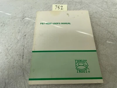 Vintage Pickles & Trout CP/M 2 & Vedit User Manuals P&T 14763 - Image 1 of 4