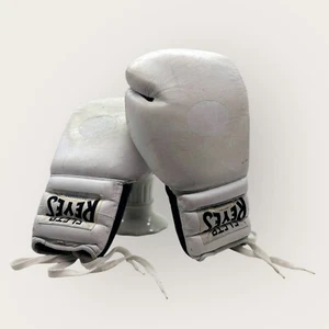 CLETO REYES Professional Boxing Gloves 14 oz Old Logo White Red Black - Picture 1 of 12