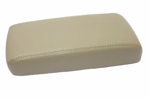 Fits 02-09 GMC Envoy/Trailblazer Beige Real Leather Center Console Armrest Cover - Bild 1 von 3