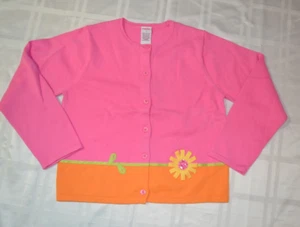 Gymboree SUNSHINE DAYDREAMS Cardigan Sweater Color Block Pink & Orange NWT Sz 7 - Picture 1 of 2