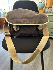 Domke F-2 brown beige cotton canvas vintage camera shoulder bag 15 in - Picture 1 of 12