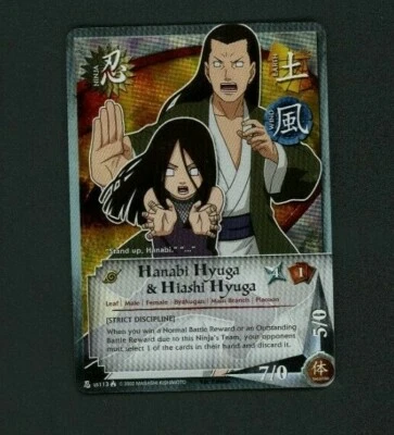 Hanabi Hyuga & Hiashi US113 Strict Discipline Foil Naruto Lineage of the Legends - Image 1 of 2