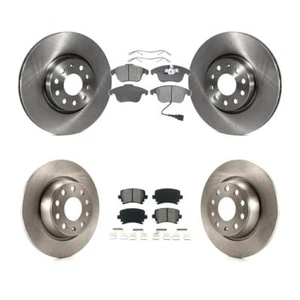 For Volkswagen Tiguan Audi Q3 Front Rear Disc Brake Rotors Semi-Metallic Pad Kit - Picture 1 of 12