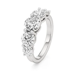 3.00 CT Round Lab Grown Diamond Engagement Ring IGI Certified VS1 14k Gold - Picture 1 of 13