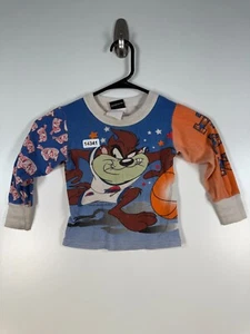 Vtg Space Jam Kids Boys Crewneck Looney Tunes Long Sleeve T Shirt Sz 11x13.5 - Picture 1 of 12
