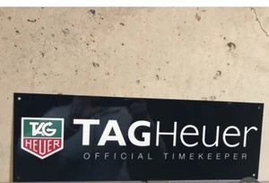 Aluminum Panel Tag Heuer Official Timekeeper F1 Racing Vintage Style Sign - Picture 1 of 3