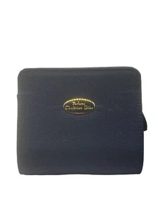 CHRISTIAN DIOR Perfume Navy Blue Bag Cosmetics Case Travel Pouch With mirror - Picture 1 of 10