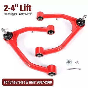 Front Upper Control Arms for 2-4" Lift for 2007-2018 Silverado Sierra 2WD 4WD - Picture 1 of 22