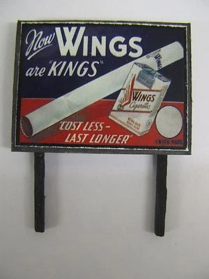 TRACKSIDE SIGNS Flügel - kosten weniger, halten länger - Modelleisenbahn Werbetafel - Spur N & OO