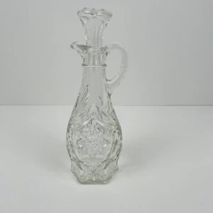 Vintage Anchor Hocking Early American Prescut Glass Oil or Vinegar Cruet - Picture 1 of 6