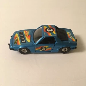 Corgi Vintage Diecast CG66 Fiat X1/9 Race Car- Blue #3 1/36 Made in GT Britain - Picture 1 of 12