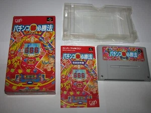 Pachinko Maruhi Hisshouhou Super Famicom SFC Japan import Boxed Manual US Seller - Picture 1 of 12