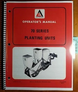 Allis-Chalmers 70 Series 71 72 73 74 Planting Unit Owner Operator Manual 573266 - Picture 1 of 12